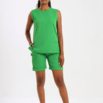 NEW LADIES ROUND SLEEVELESS TOP - Greens Medi Scrubs South Africa - Premium Medical Uniforms & Apparel - Delivery Across SA