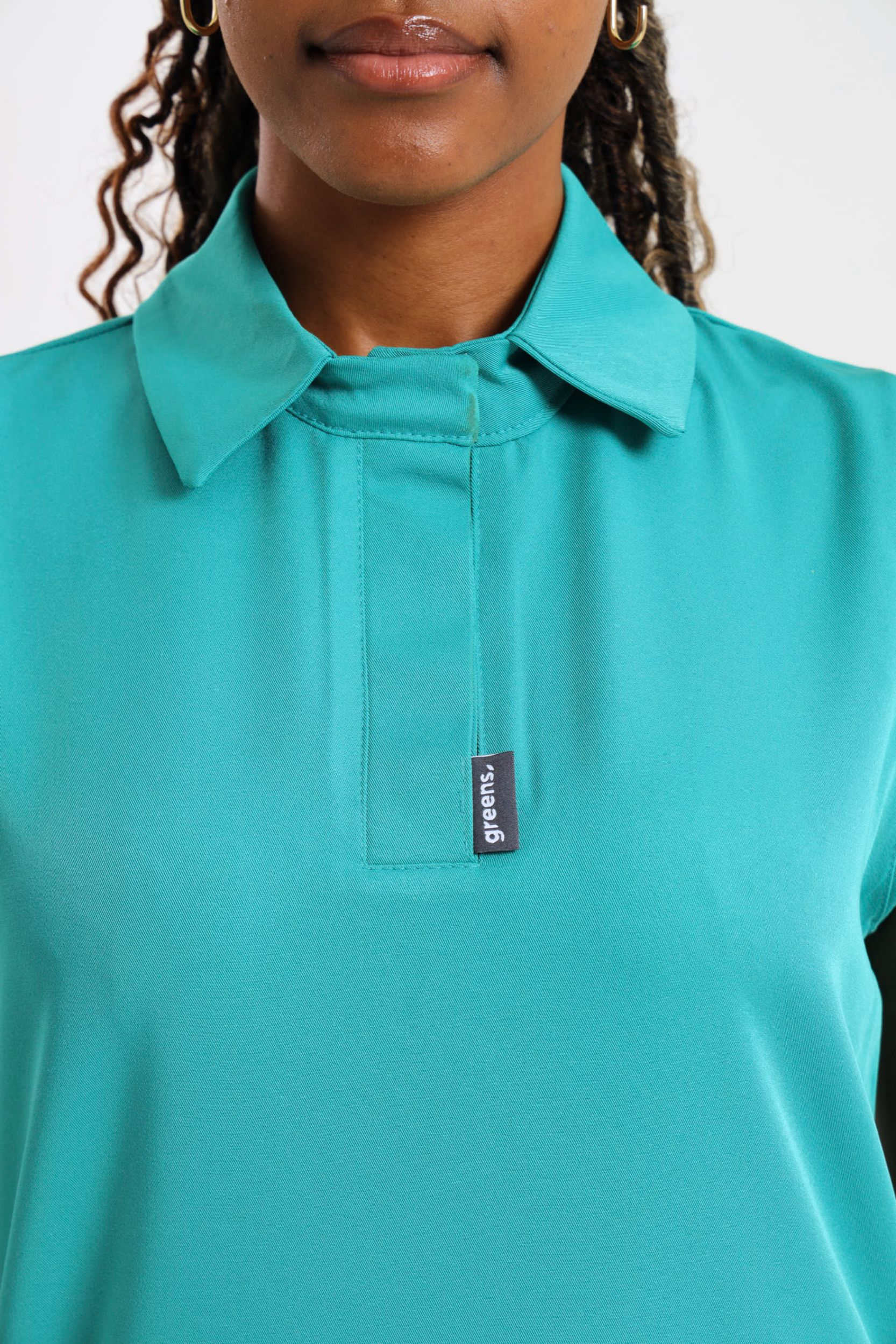 NEW LADIES PRO-COLLARED SLEEVELESS DRESS - Greens Medi Scrubs South Africa - Premium Medical Uniforms & Apparel - Delivery Across SA