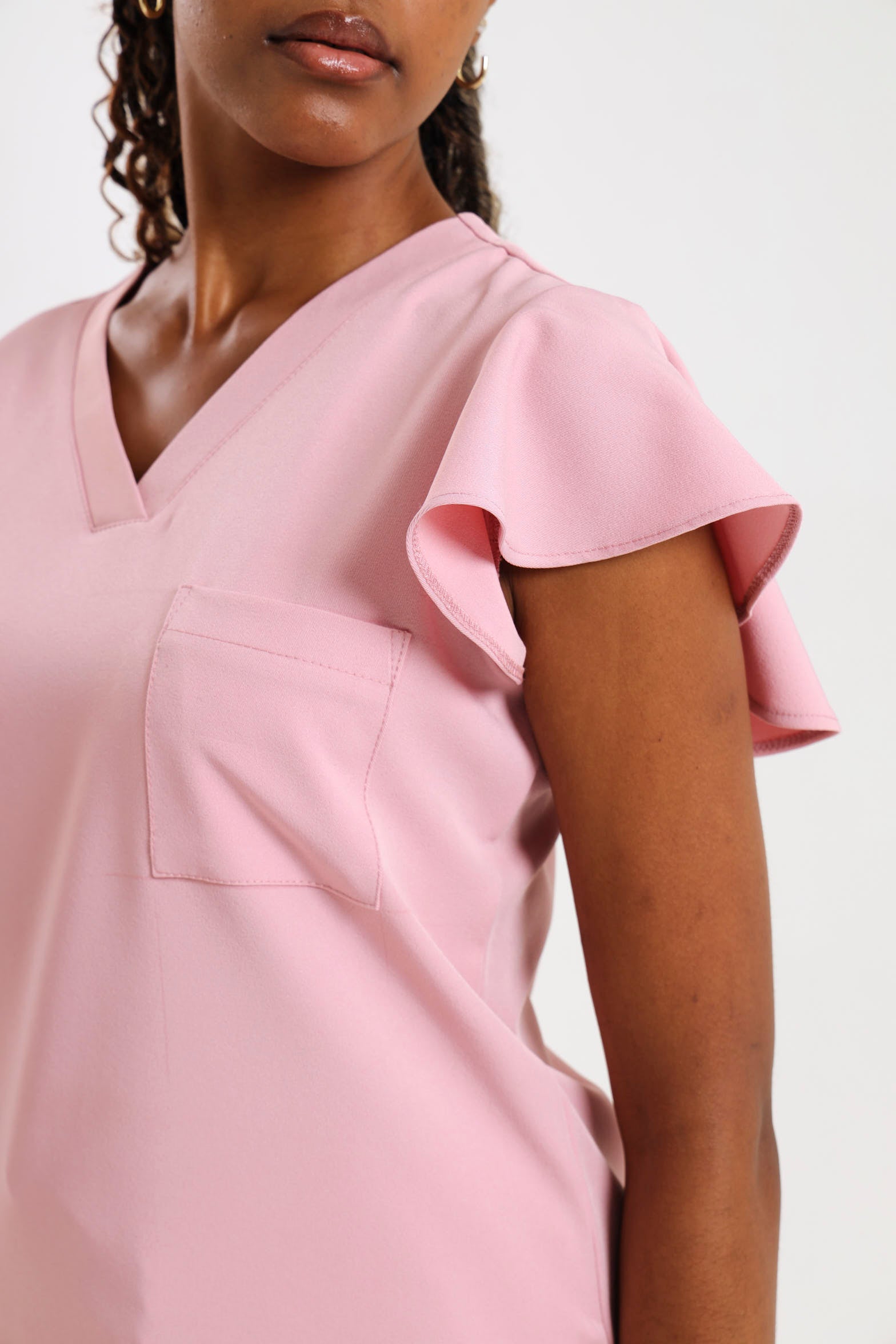 THE LADIES V-NECK FLOW TOP - Greens Medi Scrubs South Africa - Premium Medical Uniforms & Apparel - Delivery Across SA