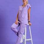 THE LUX LADIES NALEDI PETAL TOP - Greens Medi Scrubs South Africa - Premium Medical Uniforms & Apparel - Delivery Across SA