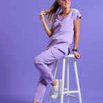 THE LUX LADIES NALEDI PETAL TOP - Greens Medi Scrubs South Africa - Premium Medical Uniforms & Apparel - Delivery Across SA