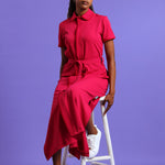 NEW LADIES SHORTSLEEVE MODEST DRESS - Greens Medi Scrubs South Africa - Premium Medical Uniforms & Apparel - Delivery Across SA