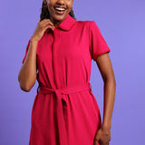 NEW LADIES SHORTSLEEVE MODEST DRESS - Greens Medi Scrubs South Africa - Premium Medical Uniforms & Apparel - Delivery Across SA