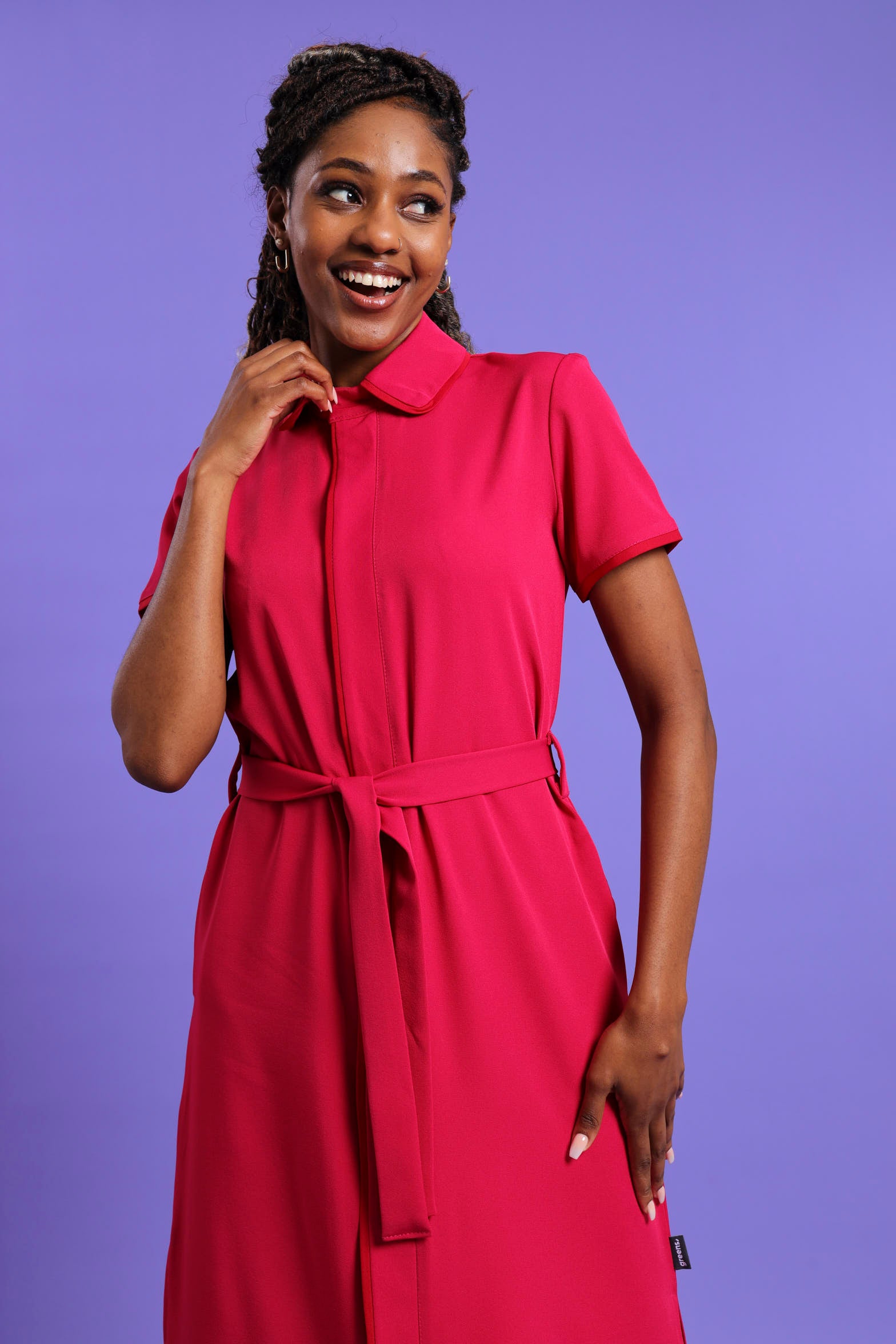 NEW LADIES SHORTSLEEVE MODEST DRESS - Greens Medi Scrubs South Africa - Premium Medical Uniforms & Apparel - Delivery Across SA