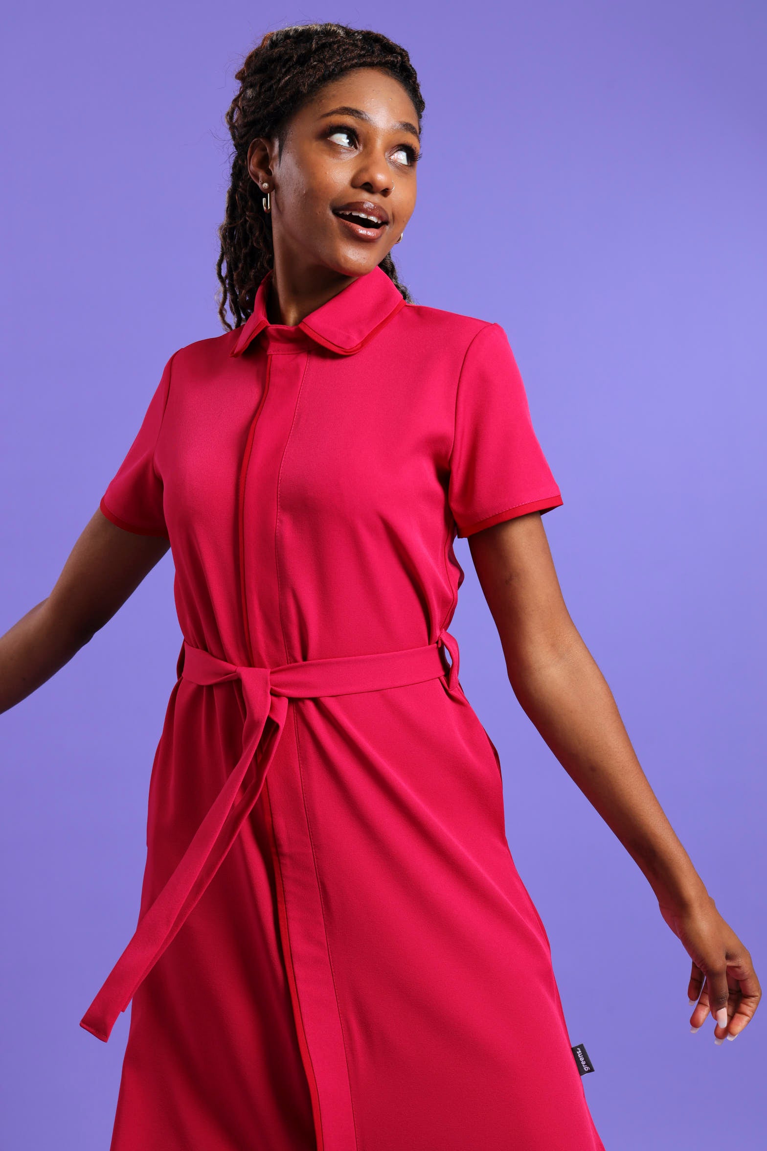 NEW LADIES SHORTSLEEVE MODEST DRESS - Greens Medi Scrubs South Africa - Premium Medical Uniforms & Apparel - Delivery Across SA