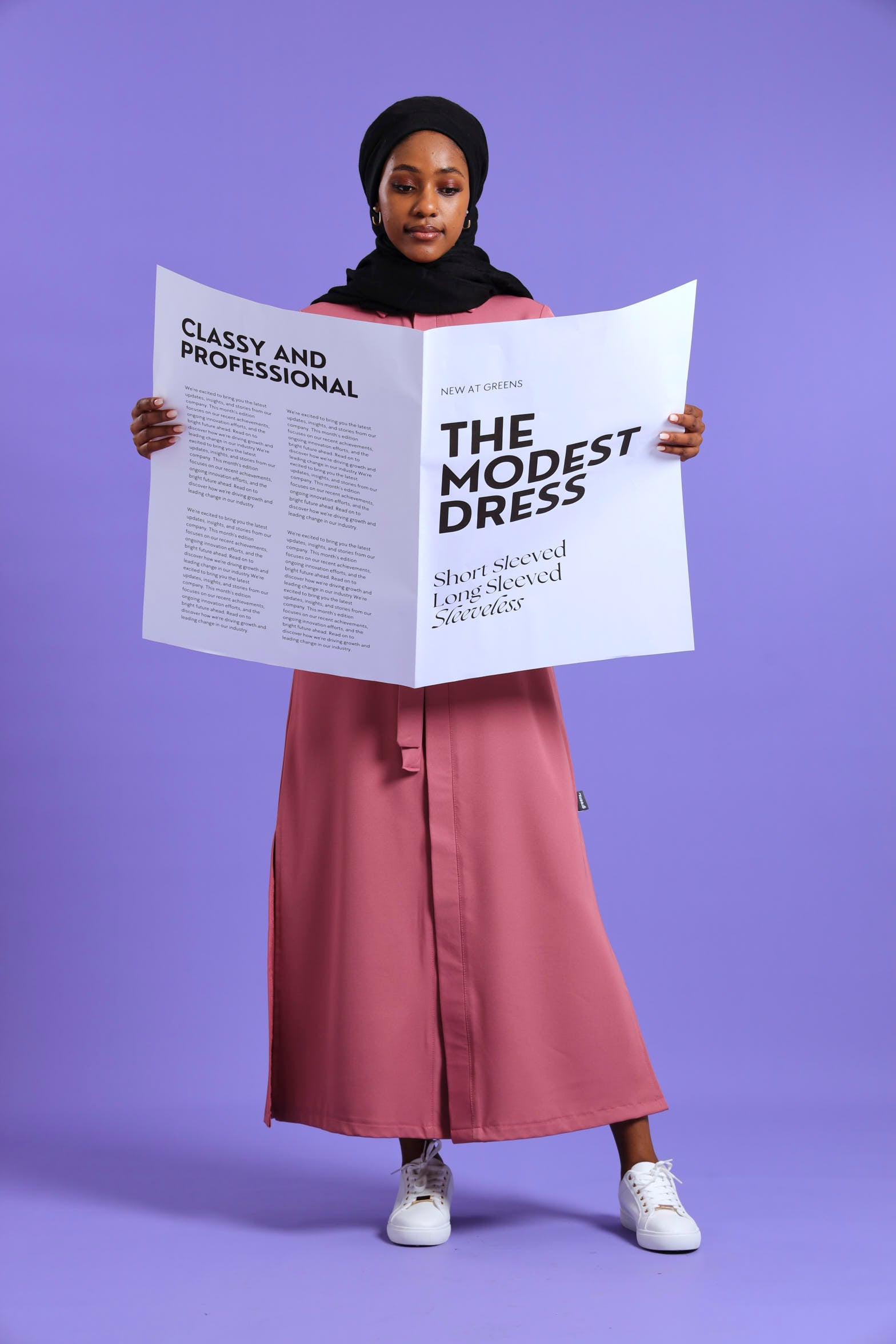 NEW LADIES LONGSLEEVE MODEST DRESS - Greens Medi Scrubs South Africa - Premium Medical Uniforms & Apparel - Delivery Across SA
