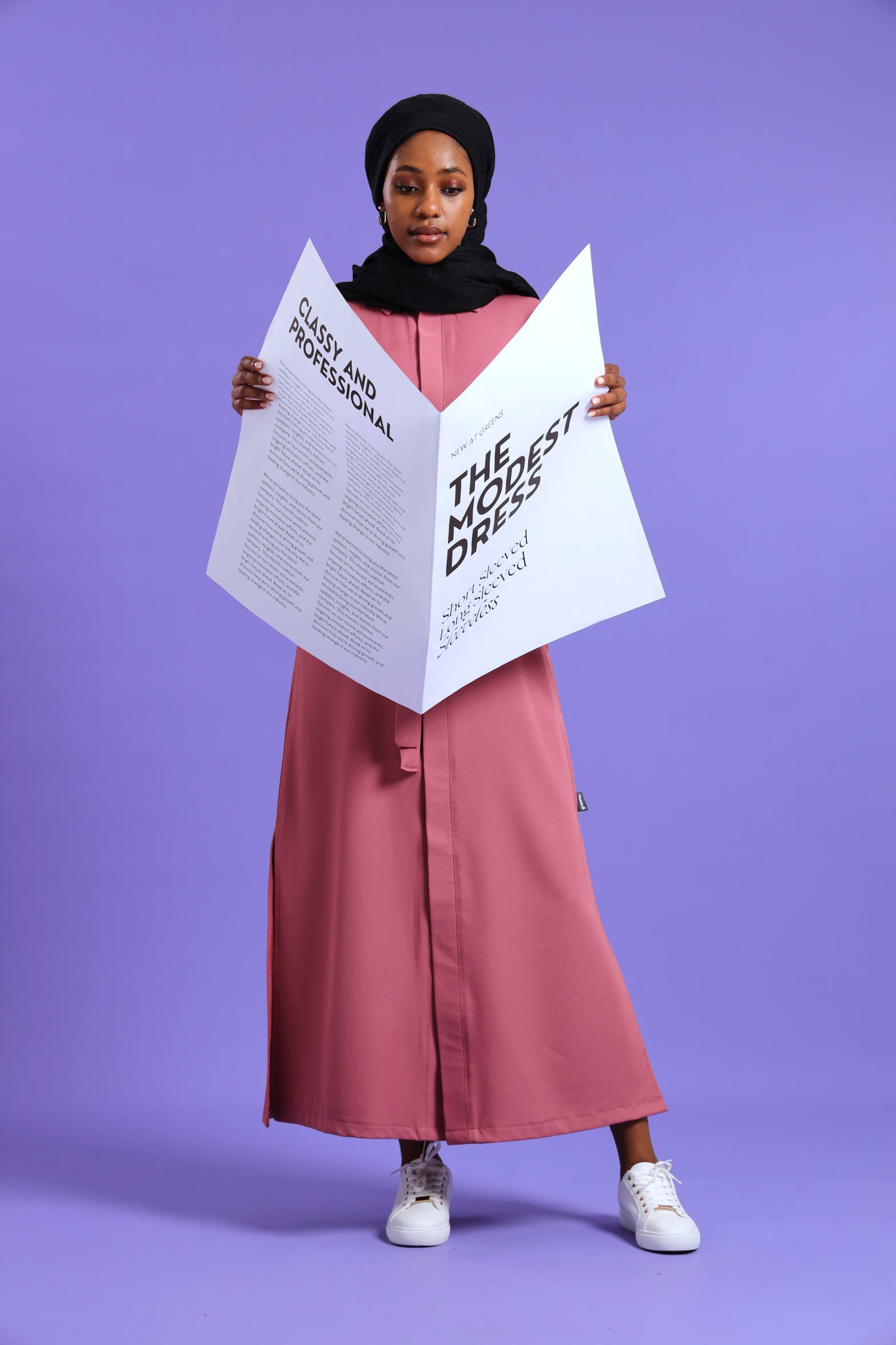 NEW LADIES LONGSLEEVE MODEST DRESS - Greens Medi Scrubs South Africa - Premium Medical Uniforms & Apparel - Delivery Across SA
