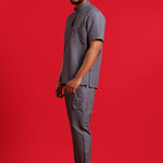 THE LUX MENS MANDARIN TOP - Greens Medi Scrubs South Africa - Premium Medical Uniforms & Apparel - Delivery Across SA