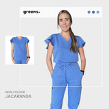 GREENSGO LADIES ACTIVE V-NECK SET (ACTIVE X SLIM PANTS) - Greens Medi Scrubs South Africa - Premium Medical Uniforms & Apparel - Delivery Across SA