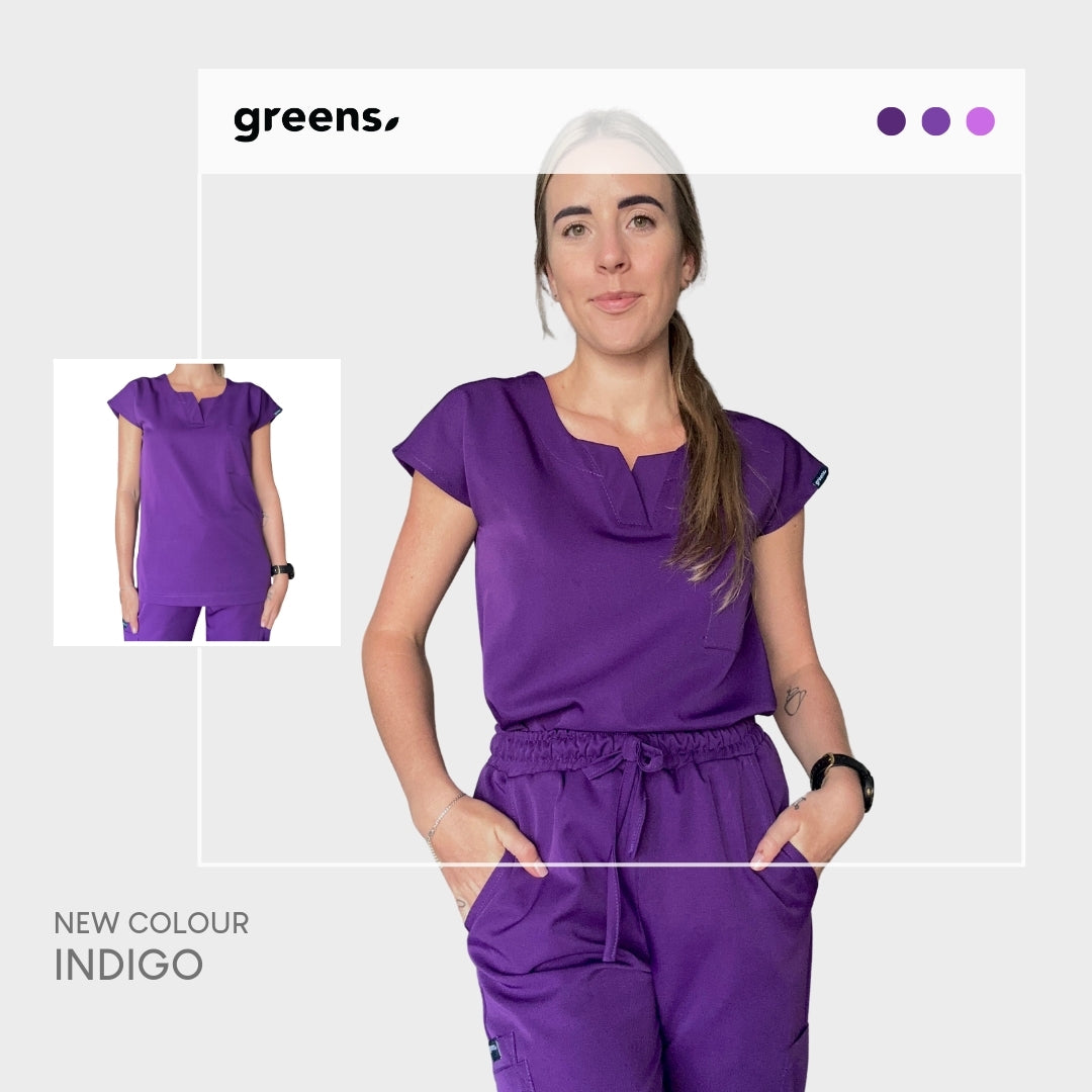 GREENSGO LADIES ACTIVE V-NECK SET (ACTIVE X SLIM PANTS) - Greens Medi Scrubs South Africa - Premium Medical Uniforms & Apparel - Delivery Across SA