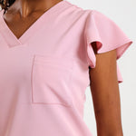 THE LADIES V-NECK FLOW TOP - Greens Medi Scrubs South Africa - Premium Medical Uniforms & Apparel - Delivery Across SA