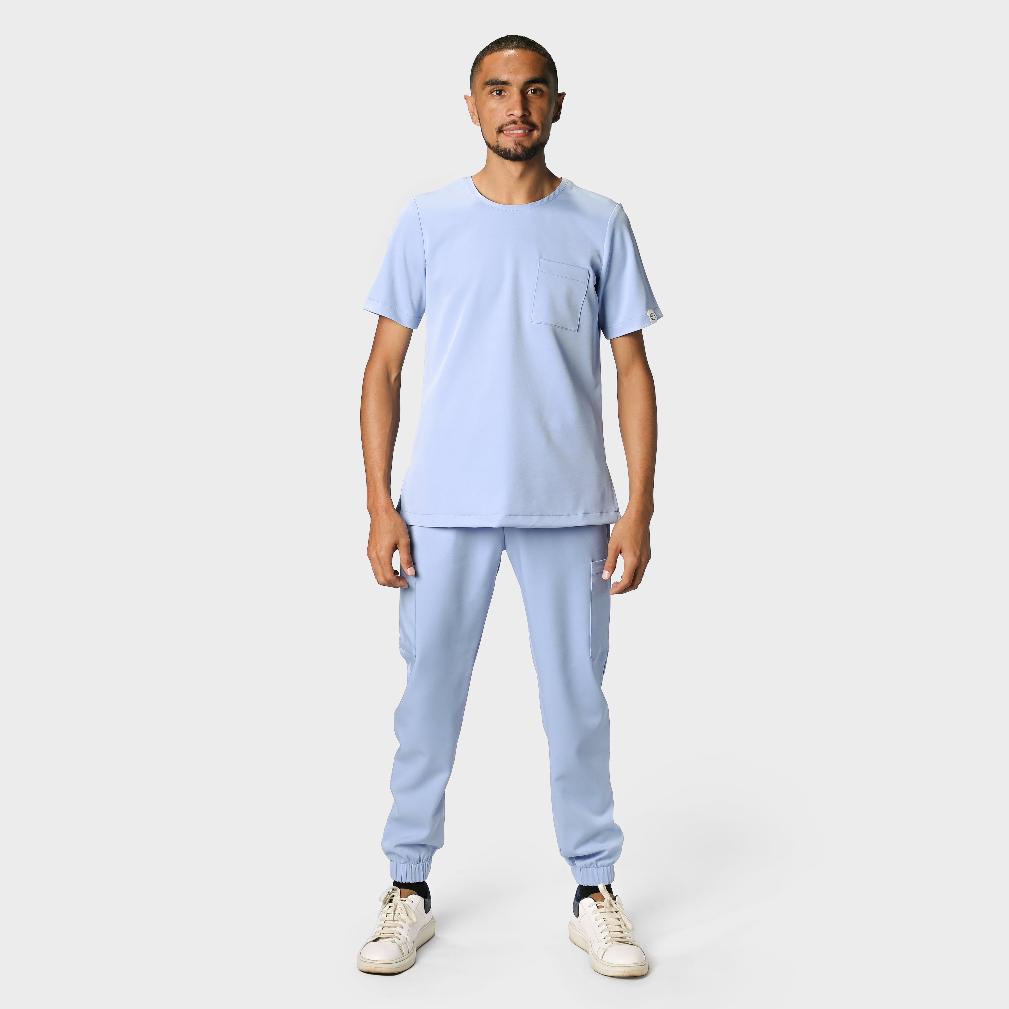 MENS ACTIVE ROUND NECK TOP - Greens Medi Scrubs South Africa - Premium Medical Uniforms & Apparel - Delivery Across SA