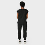 LADIES ACTIVE NALEDI TOP WITH PETAL SLEEVE - Greens Medi Scrubs South Africa - Premium Medical Uniforms & Apparel - Delivery Across SA