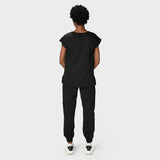 LADIES ACTIVE NALEDI TOP WITH PETAL SLEEVE - Greens Medi Scrubs South Africa - Premium Medical Uniforms & Apparel - Delivery Across SA
