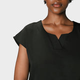 LADIES ACTIVE NALEDI TOP WITH PETAL SLEEVE - Greens Medi Scrubs South Africa - Premium Medical Uniforms & Apparel - Delivery Across SA