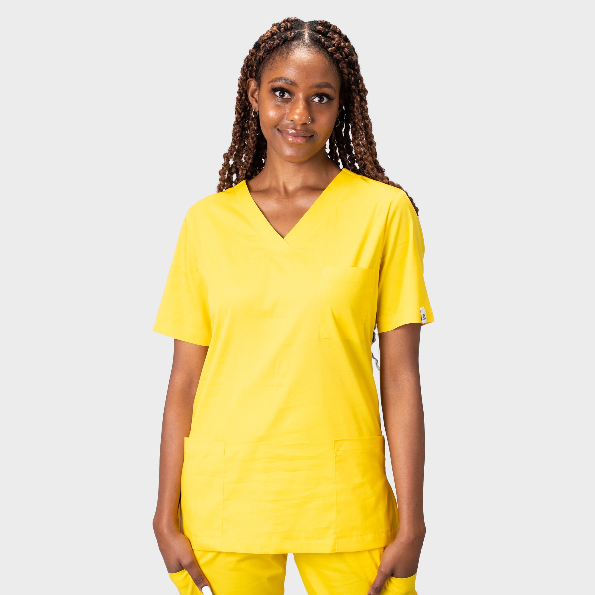 LADIES PREMIUM V-NECK TOP - Greens Medi Scrubs South Africa - Premium Medical Uniforms & Apparel - Delivery Across SA