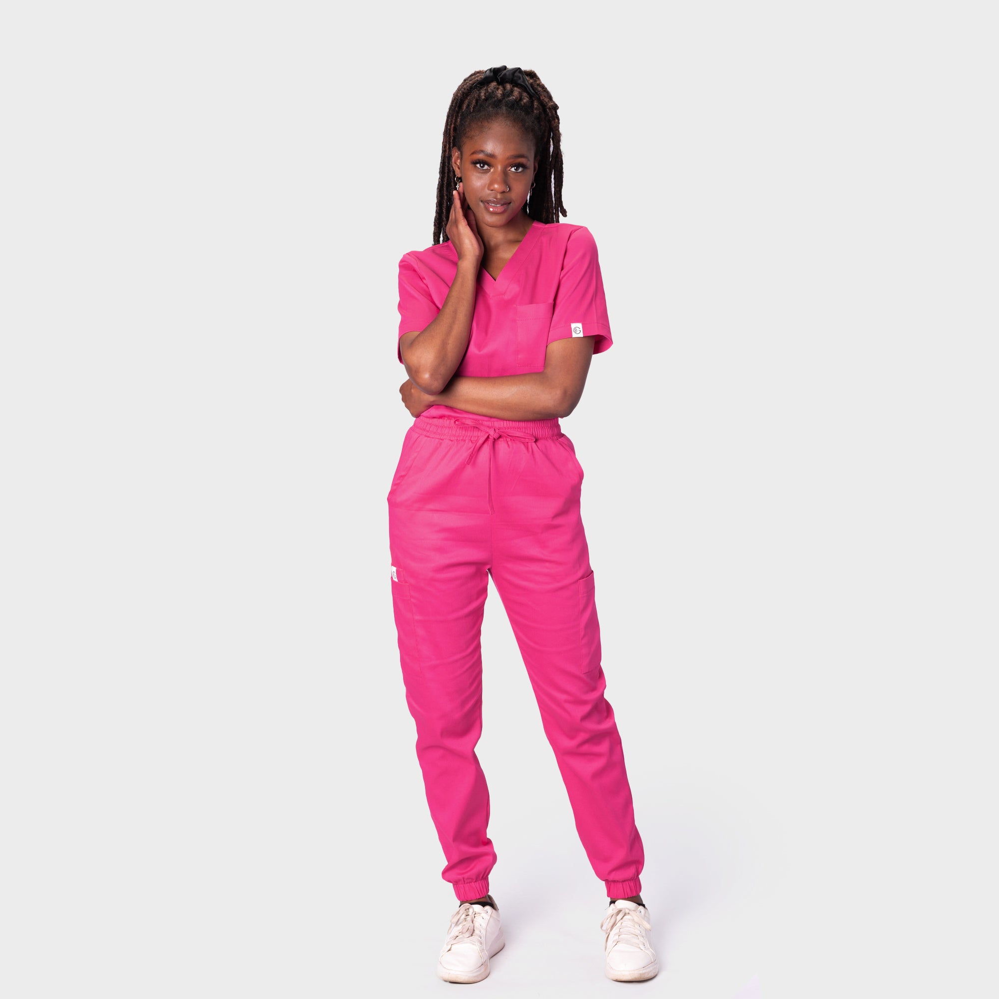 LADIES PREMIUM V-NECK TOP - Greens Medi Scrubs South Africa - Premium Medical Uniforms & Apparel - Delivery Across SA