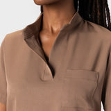 LADIES ACTIVE MANDARIN TOP - Greens Medi Scrubs South Africa - Premium Medical Uniforms & Apparel - Delivery Across SA