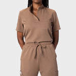 LADIES ACTIVE MANDARIN TOP - Greens Medi Scrubs South Africa - Premium Medical Uniforms & Apparel - Delivery Across SA