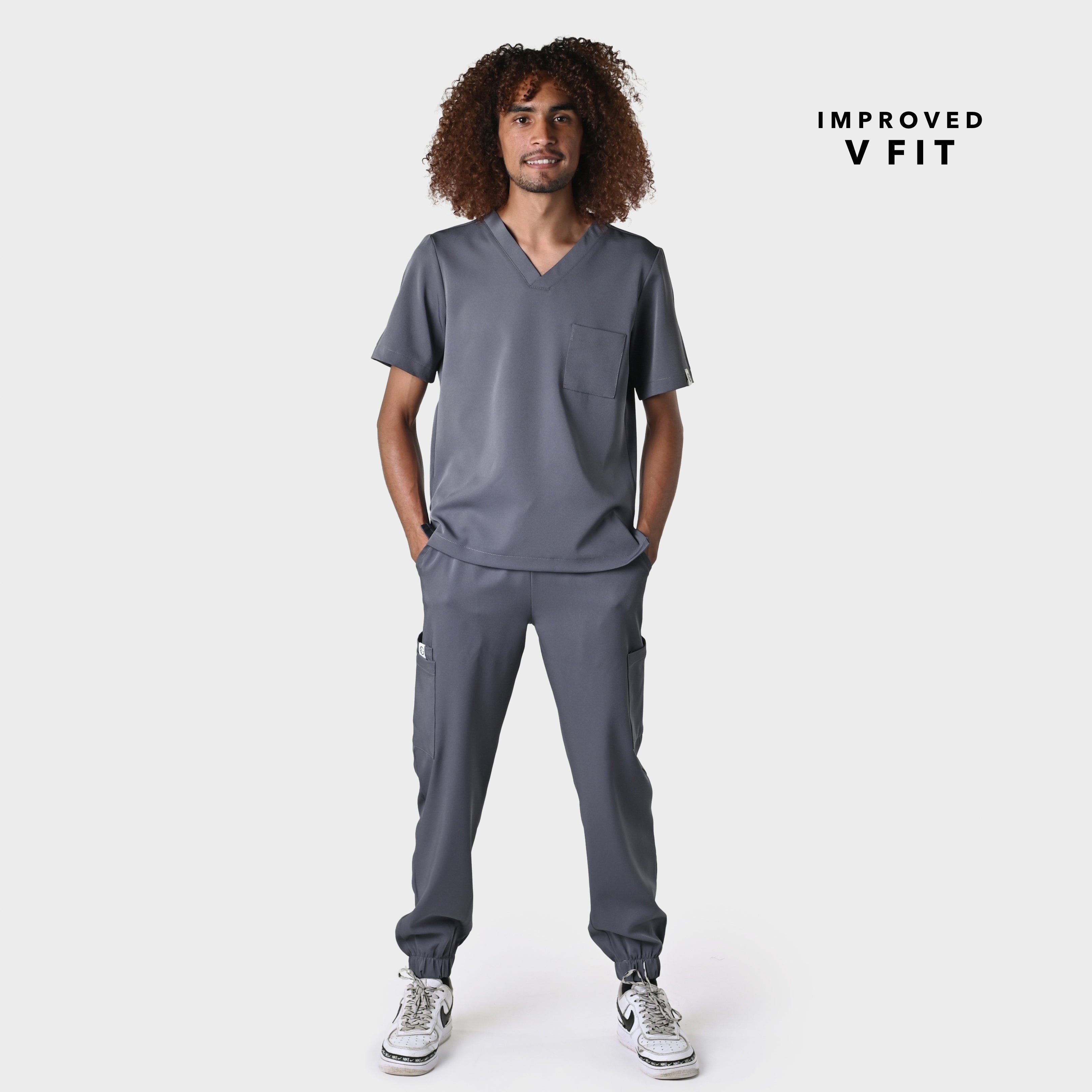 MENS ACTIVE V-NECK TOP - Greens Medi Scrubs South Africa - Premium Medical Uniforms & Apparel - Delivery Across SA 