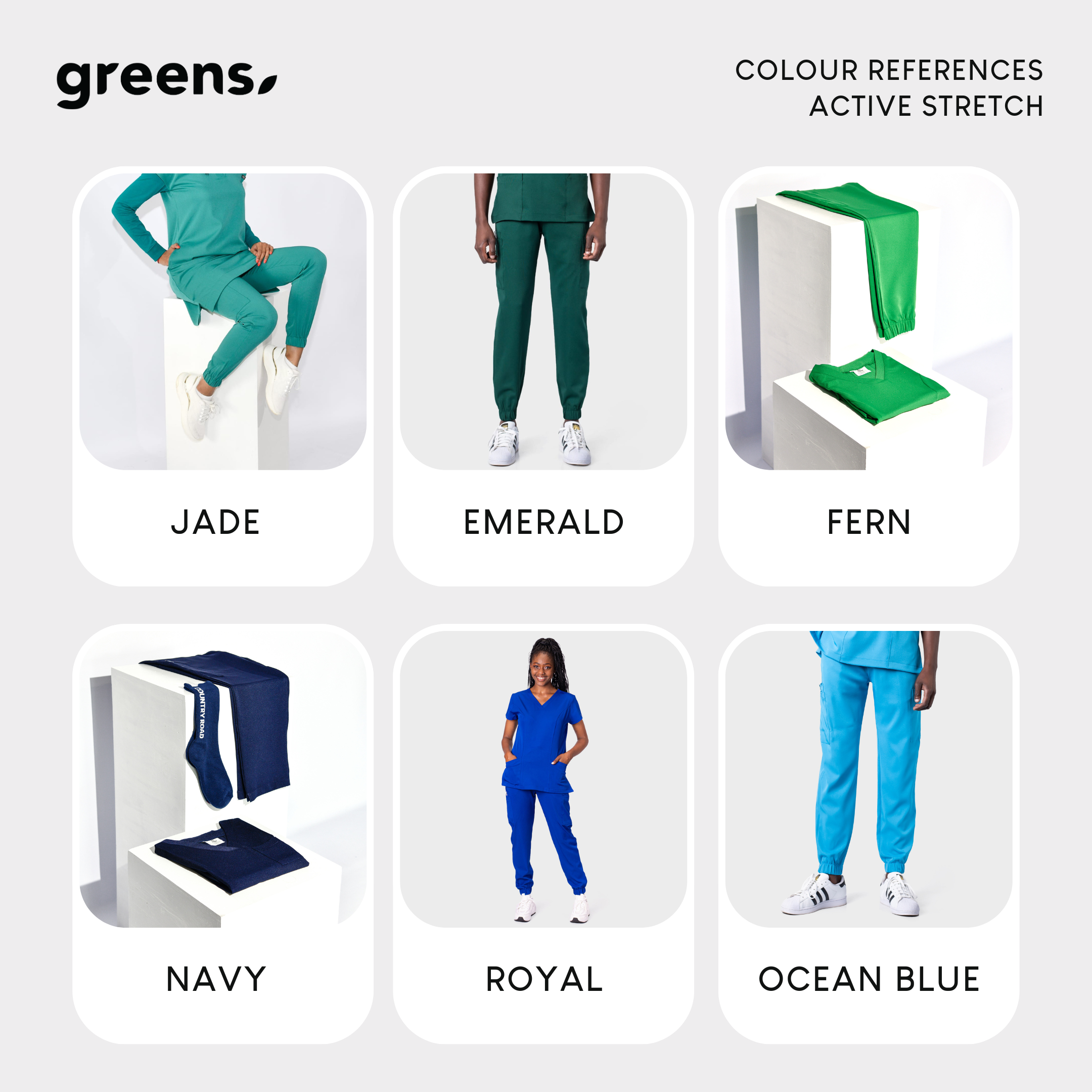 LADIES ACTIVE ROUND NECK TOP - Greens Medi Scrubs South Africa - Premium Medical Uniforms & Apparel - Delivery Across SA 