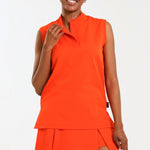 NEW LADIES MANDARIN SLEEVELESS TOP - Greens Medi Scrubs South Africa - Premium Medical Uniforms & Apparel - Delivery Across SA 