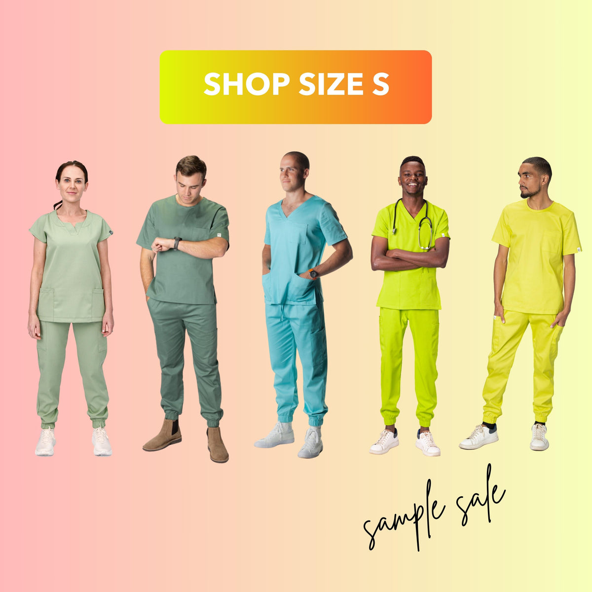 GREENS Sample Sale Scrub Tops & Scrubs Pants | Size Small – Greens Medi