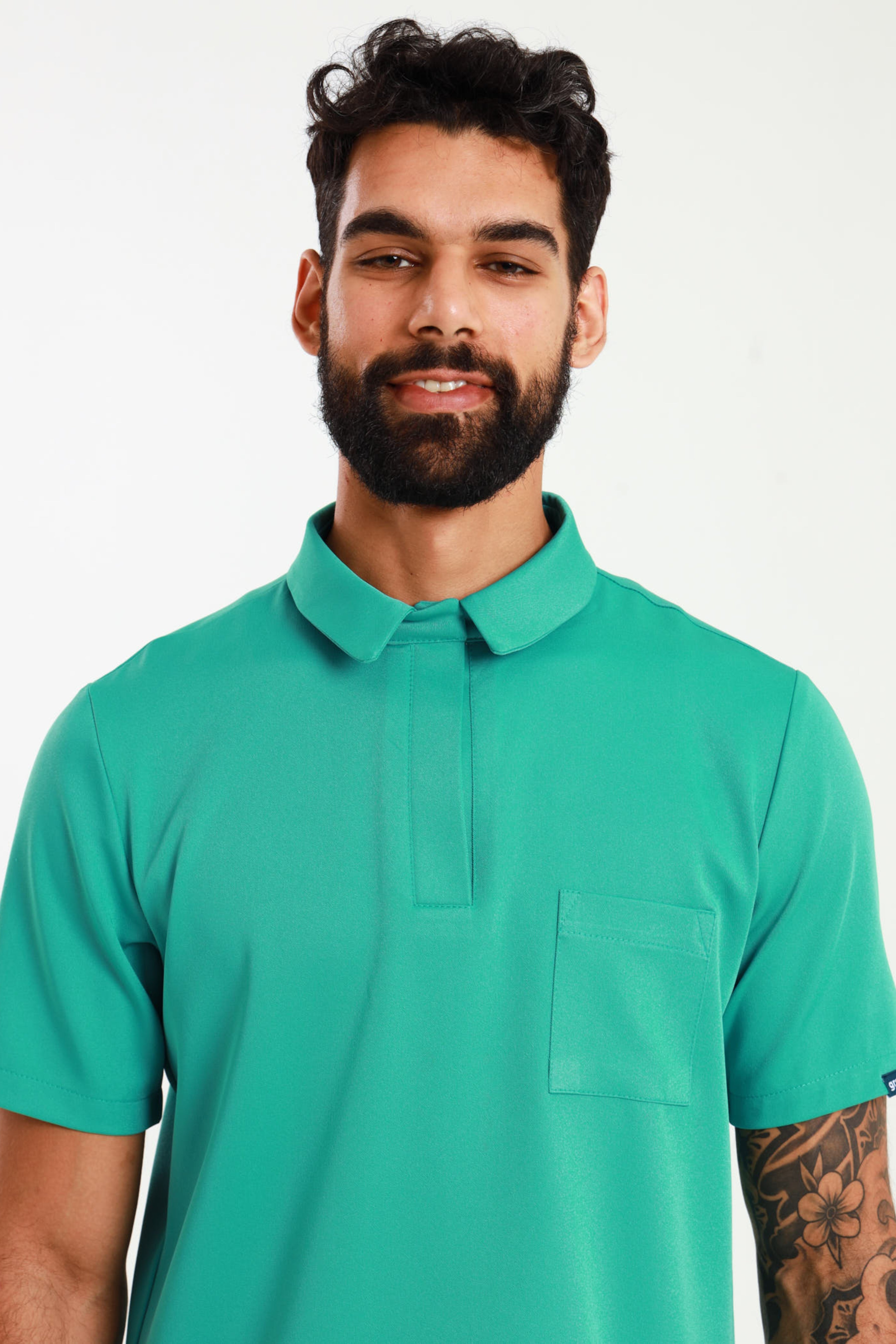 NEW MENS PRO-COLLARED TOP - Greens Medi Scrubs South Africa - Premium Medical Uniforms & Apparel - Delivery Across SA 