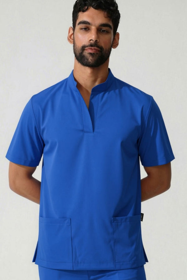 THE MENS MANDARIN TOP - Greens Medi Scrubs South Africa - Premium Medical Uniforms & Apparel - Delivery Across SA 