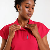 NEW LADIES PRO-COLLARED PETAL TOP