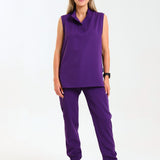 NEW LADIES MANDARIN SLEEVELESS TOP