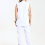 NEW LADIES PRO-COLLARED SLEEVELESS TOP