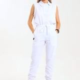 NEW LADIES PRO-COLLARED SLEEVELESS TOP