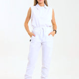 NEW LADIES PRO-COLLARED SLEEVELESS TOP