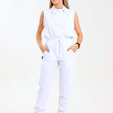 NEW LADIES PRO-COLLARED SLEEVELESS TOP