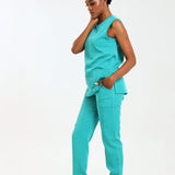 NEW LADIES ROUND SLEEVELESS TOP