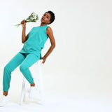 NEW LADIES ROUND SLEEVELESS TOP