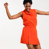 NEW LADIES MANDARIN SLEEVELESS TOP
