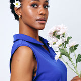 NEW LADIES V-COLLARED SLEEVELESS DRESS