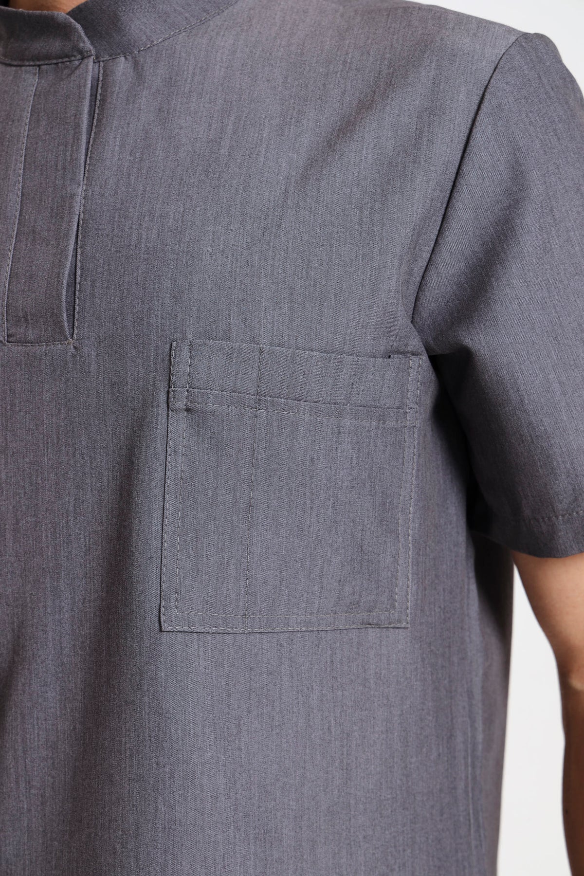 THE LUX MENS MANDARIN TOP - Greens Medi Scrubs South Africa - Premium Medical Uniforms & Apparel - Delivery Across SA 