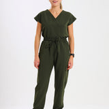 THE LUX LADIES V-NECK PETAL TOP