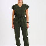 THE LUX LADIES V-NECK PETAL TOP