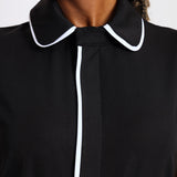 NEW LADIES SLEEVELESS MODEST DRESS WITH BINDING DETAIL