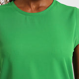NEW LADIES ROUND SLEEVELESS TOP