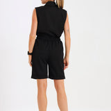 NEW LADIES PRO-COLLARED SLEEVELESS TOP
