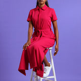 NEW LADIES SHORTSLEEVE MODEST DRESS