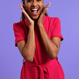 NEW LADIES SHORTSLEEVE MODEST DRESS