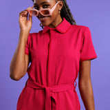NEW LADIES SHORTSLEEVE MODEST DRESS