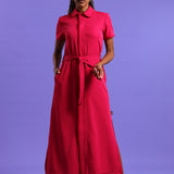 NEW LADIES SHORTSLEEVE MODEST DRESS