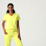 NEW LADIES V-NECK CROP